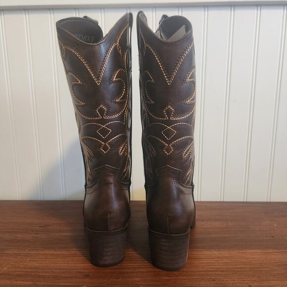 LISMOUS BROWN COWBOY BOOTS WOMENS SIZE 5.5 NEW - Picture 5 of 7
